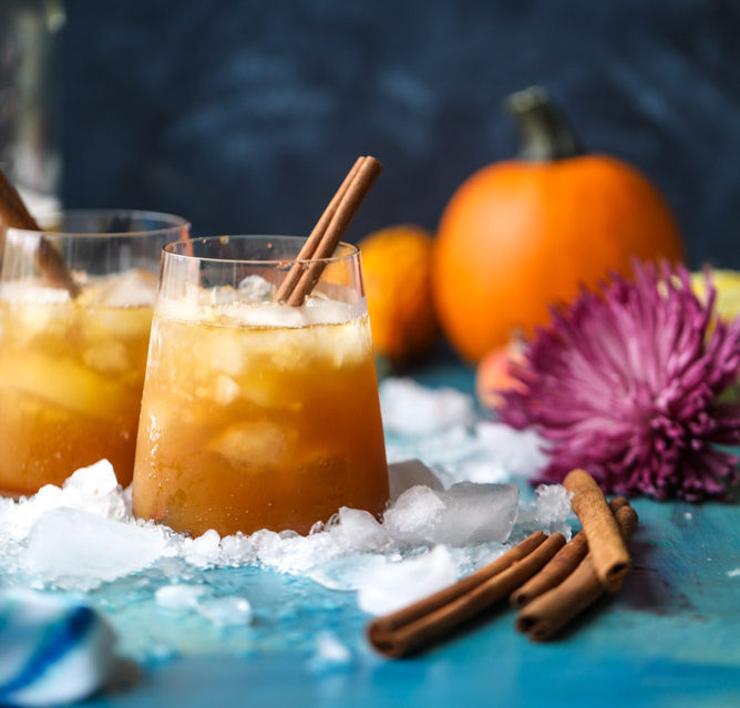 Pumpkin Bourbon Cocktails