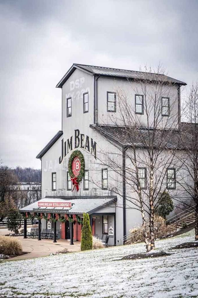 Home for the Holidays at Jim Beam Covered in Snow