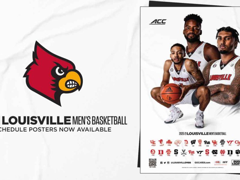 Louisville Basketball Schedule Poster for 2020-21 Available at Kroger