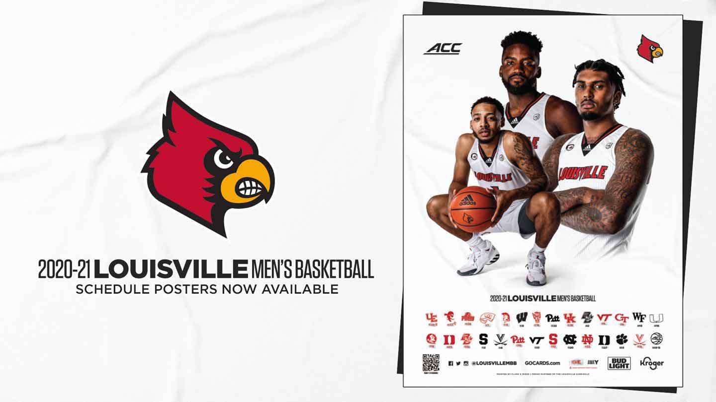 Louisville Basketball Schedule Poster for 202021 Available at Kroger