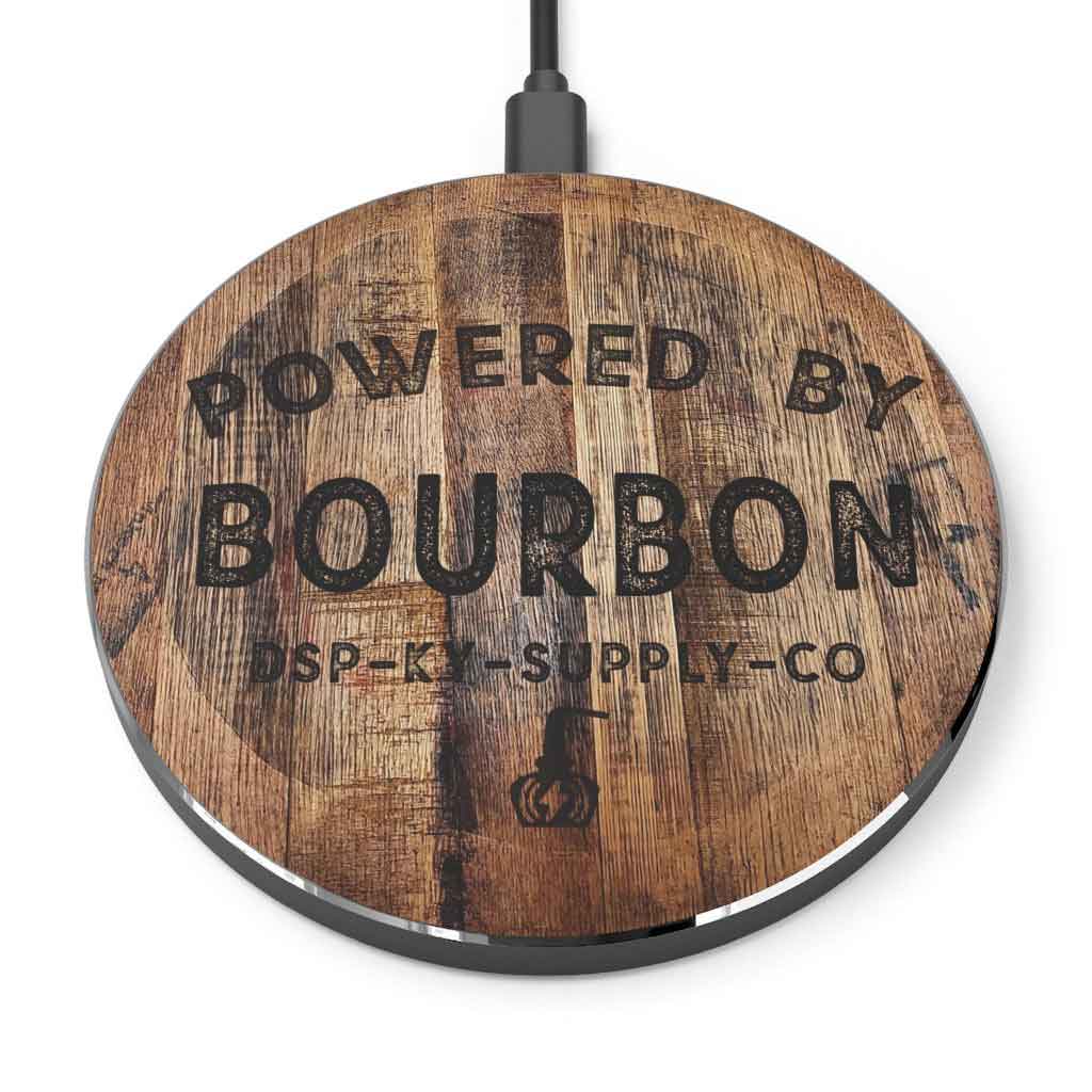 Powered By Bourbon Wireless Charger