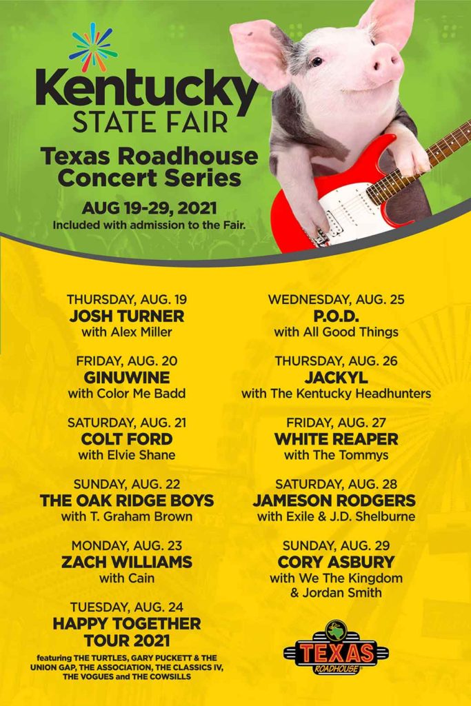 kentucky state fair concert lineup 2021