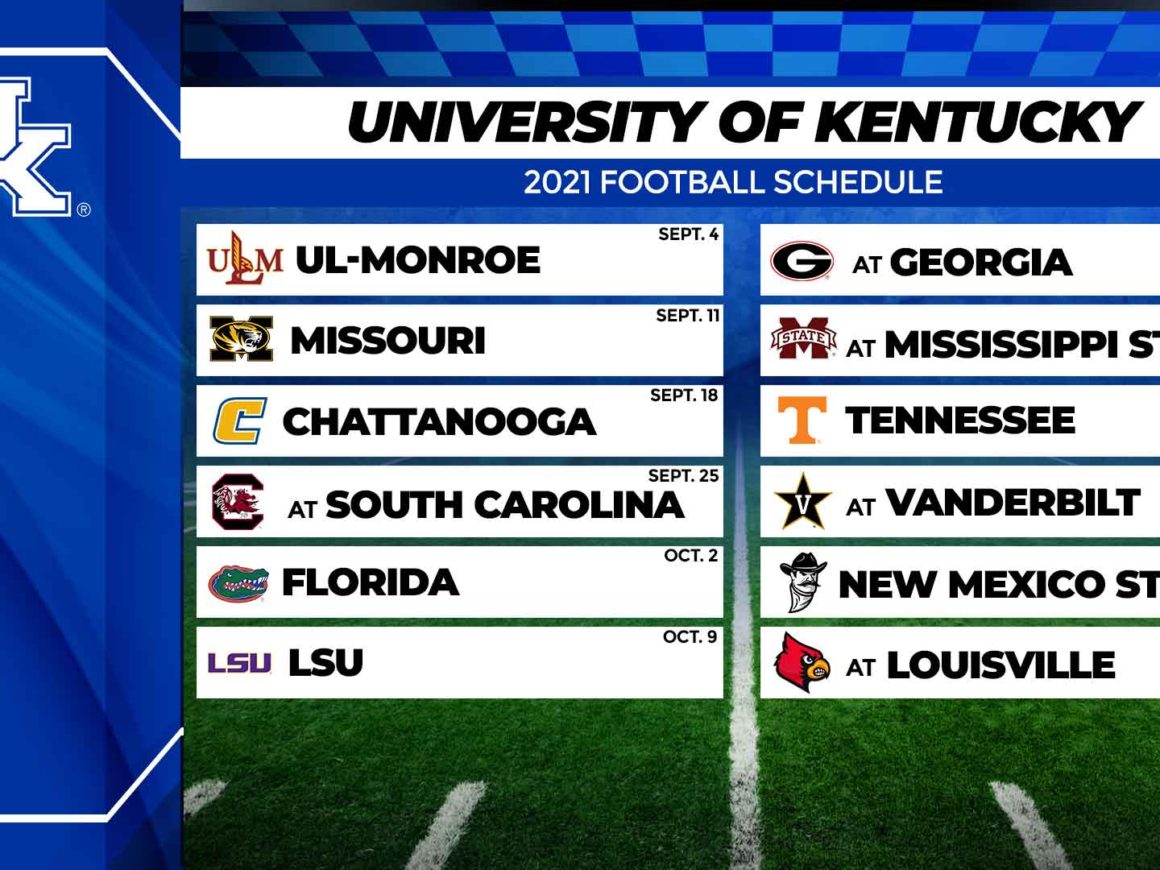 Kentucky Football Schedule 2025 Printable Clea Clarette