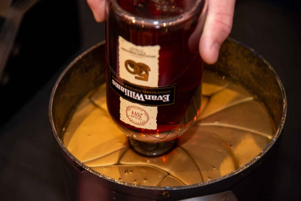 EW Single Barrel Bourbon Bottle Wax Dipping Gold