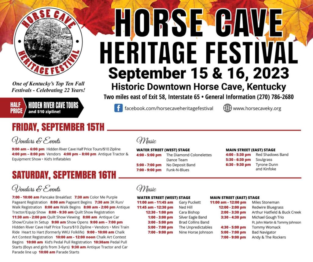 Horse Cave Heritage Festival Everything You Need to Know KY Supply Co